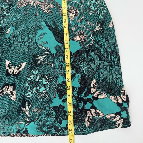 Maeve Teal and Black Lace Midi Dress - Picture 8 of 10